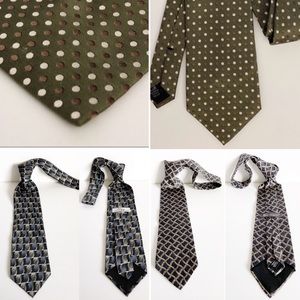 Geoffrey Beene Louis Roth Barrington Silk Ties